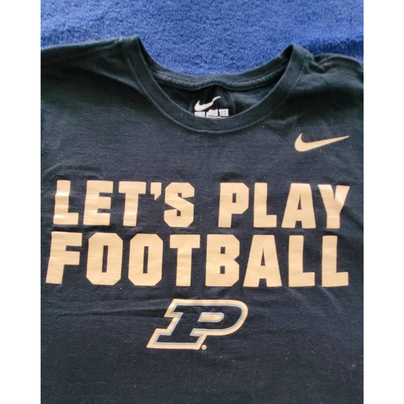 Purdue Boilermakers Nike Men's Medium T-Shirt Black NCAA BIG10 - Picture 2 of 7